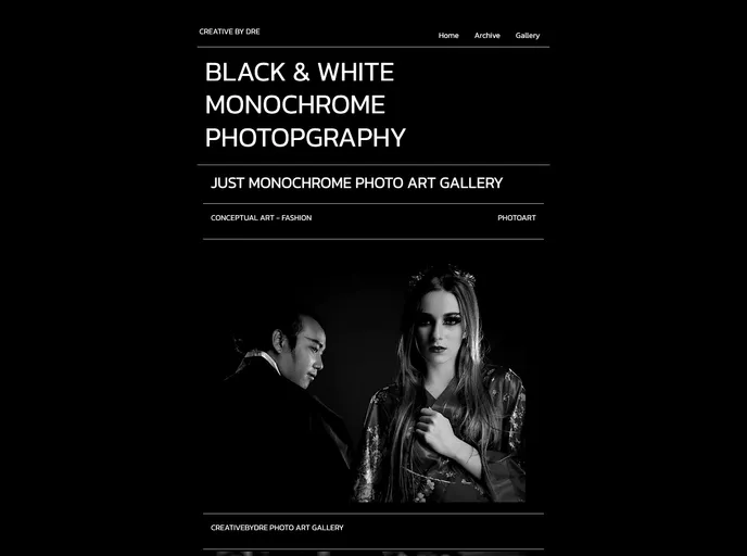 screenshot of Monochrome11ty