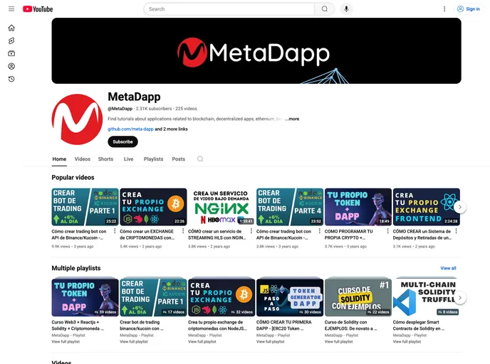 screenshot of Crypto Exchange