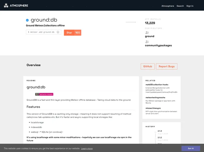 screenshot of Ground Db