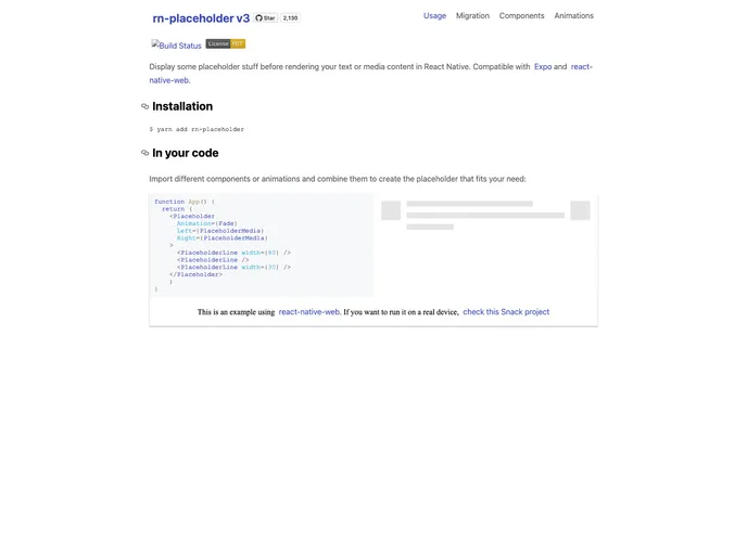 Rn Placeholder screenshot