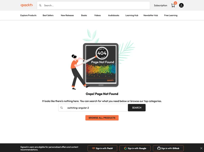 screenshot of Switching To Angular2