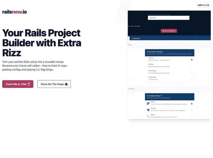 screenshot of Rails_new_io