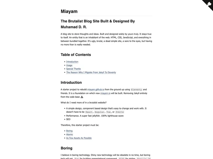 screenshot of Miayam