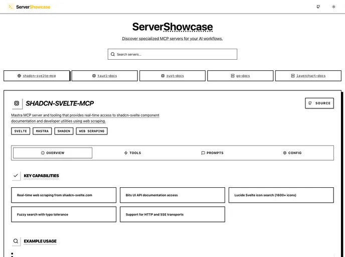 Shadcn Svelte Mcp screenshot