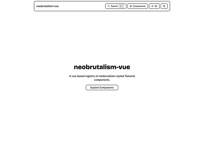Neobrutalism Vue screenshot