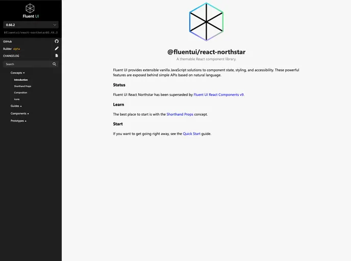 Fluent UI React screenshot