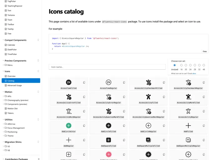 Fluentui System Icons screenshot