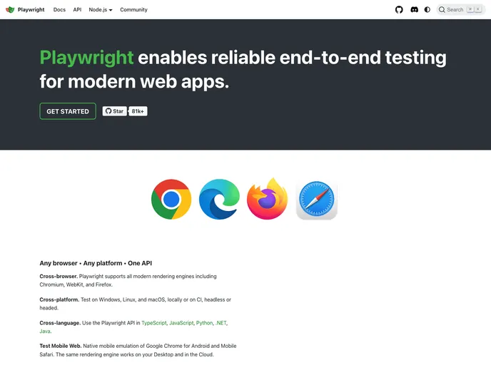 Playwright screenshot