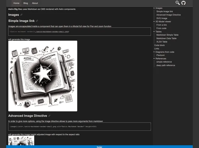 screenshot of Astro Big Doc