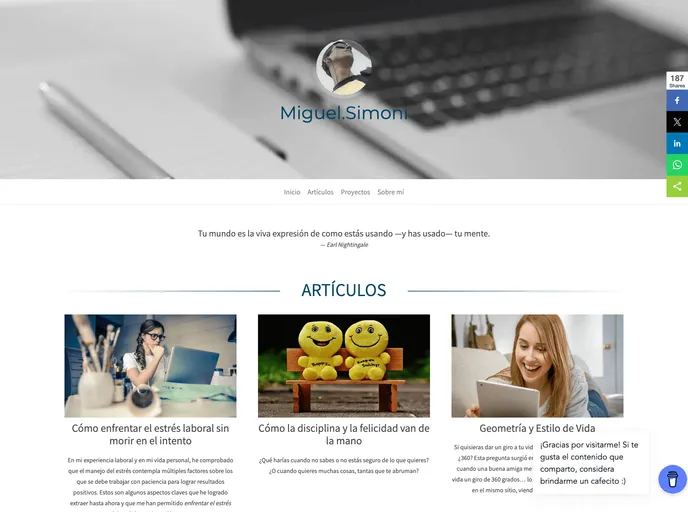 screenshot of Hugo 8bits Theme