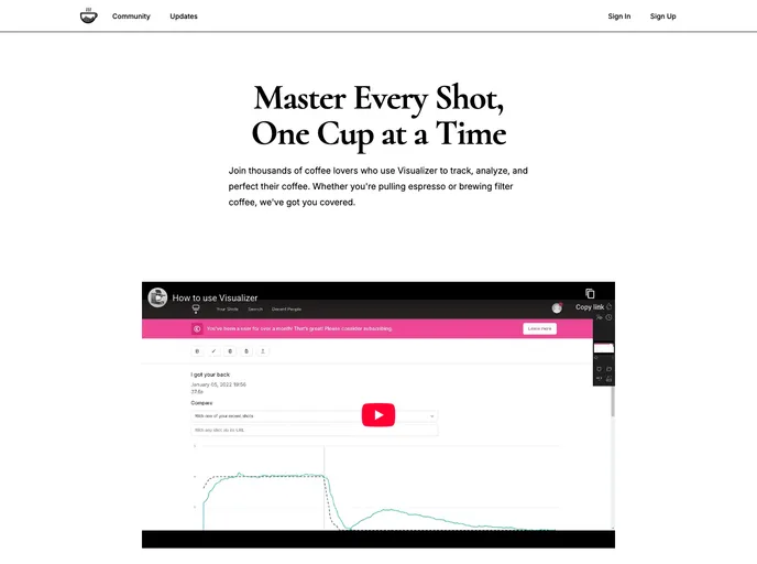 screenshot of Visualizer