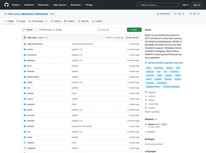 screenshot of Ubiaccess Framework