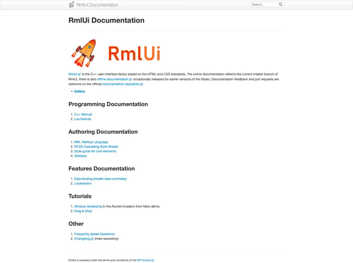 screenshot of RmlUi