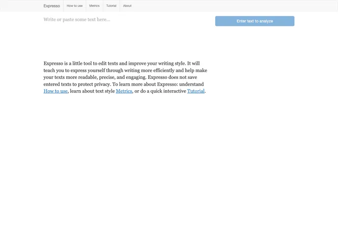 screenshot of Expresso