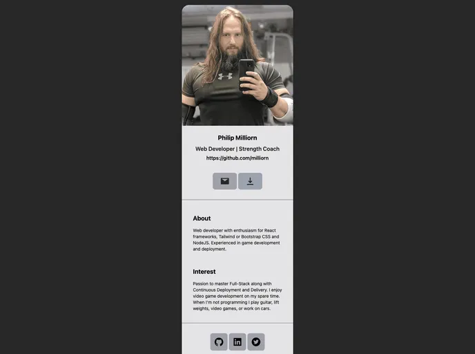 Digital Business Card screenshot