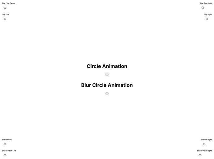 screenshot of React Theme Switch Animation