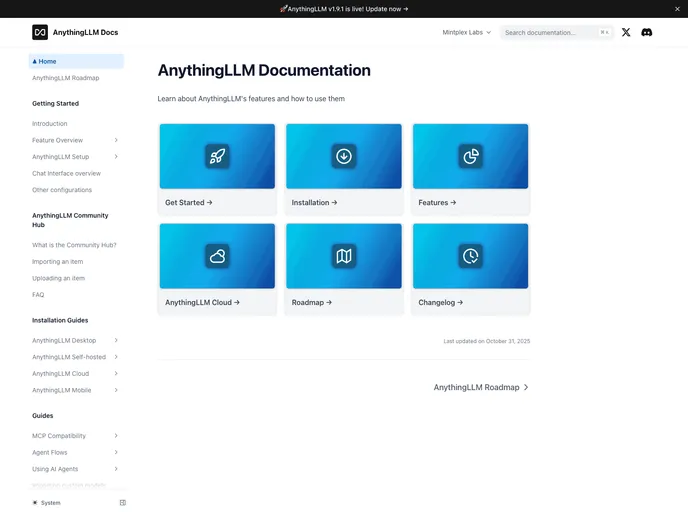 Anythingllm Docs screenshot