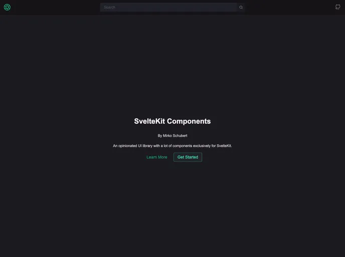screenshot of Sveltekit Components