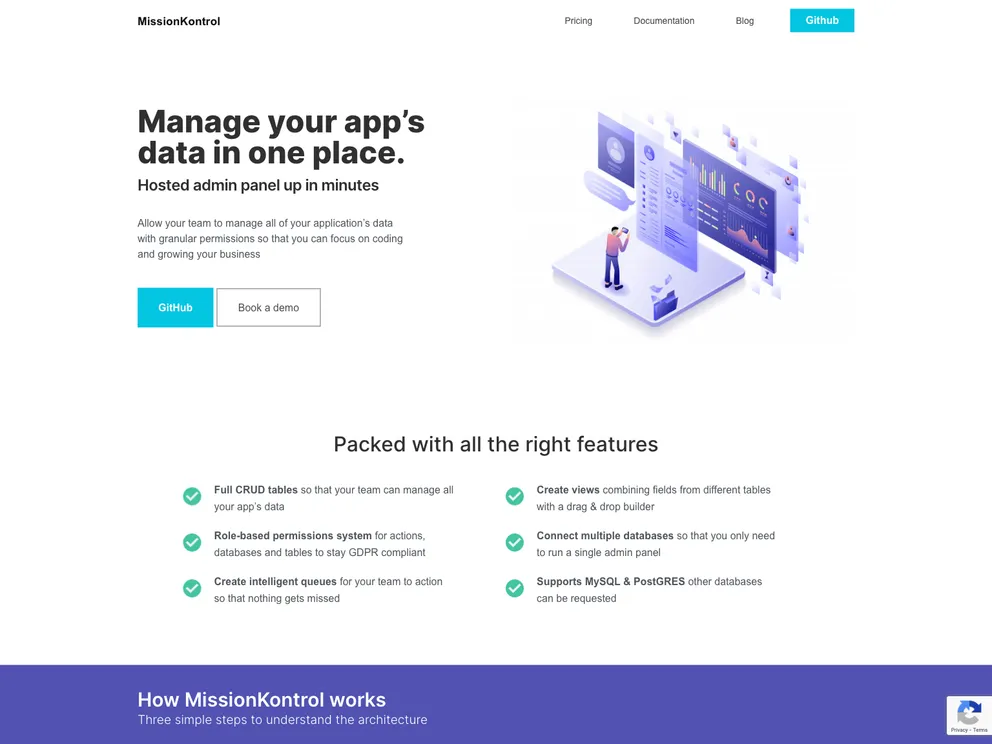 screenshot of MissionKontrol