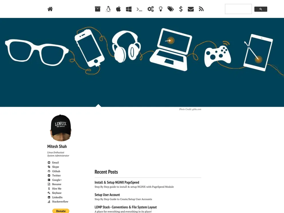 screenshot of Miteshshah.github.io