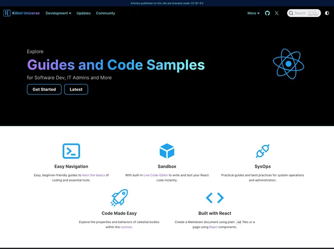 screenshot of Mkeithx.github.io