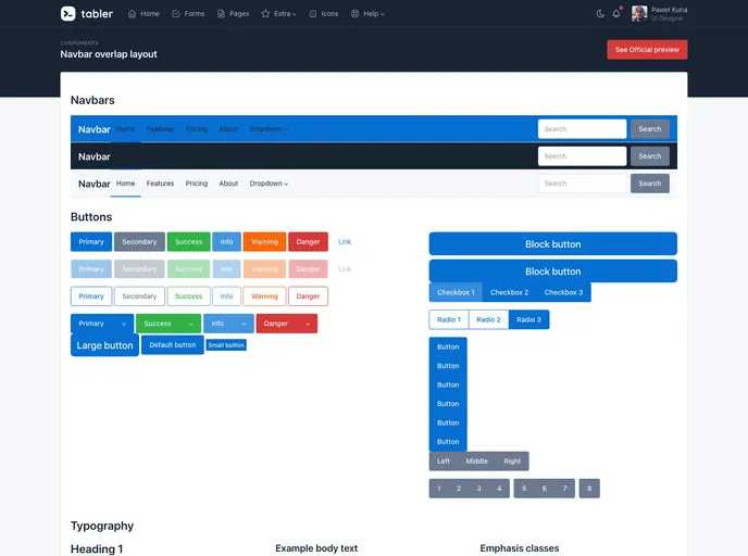 screenshot of Rails Tabler Starter