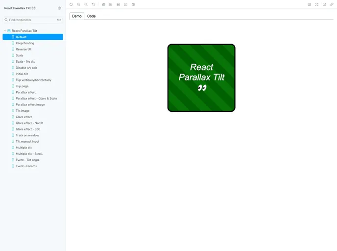 React Parallax Tilt