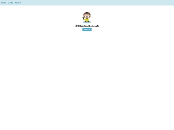 screenshot of Trpc Fe Boilerplate Next