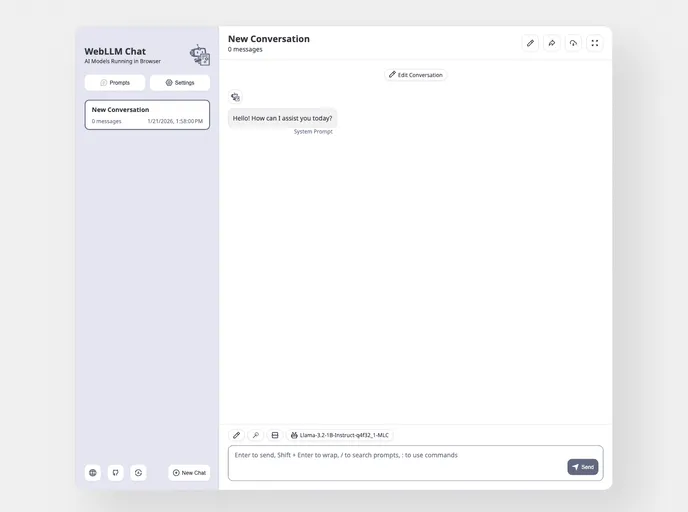 Web Llm Chat screenshot