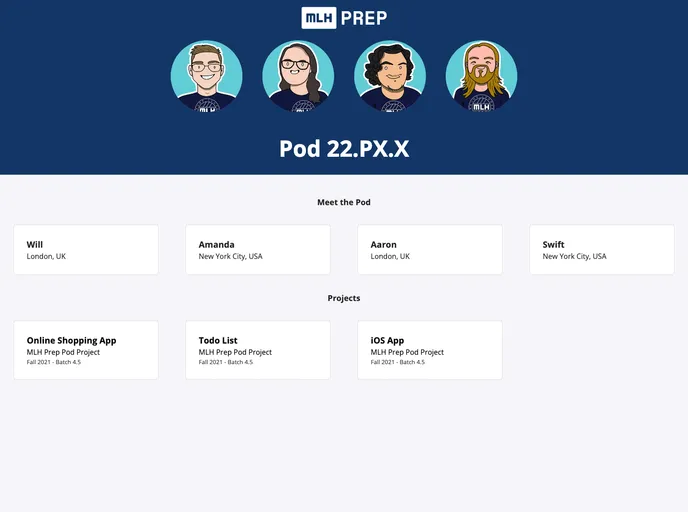 screenshot of Portfolio Template