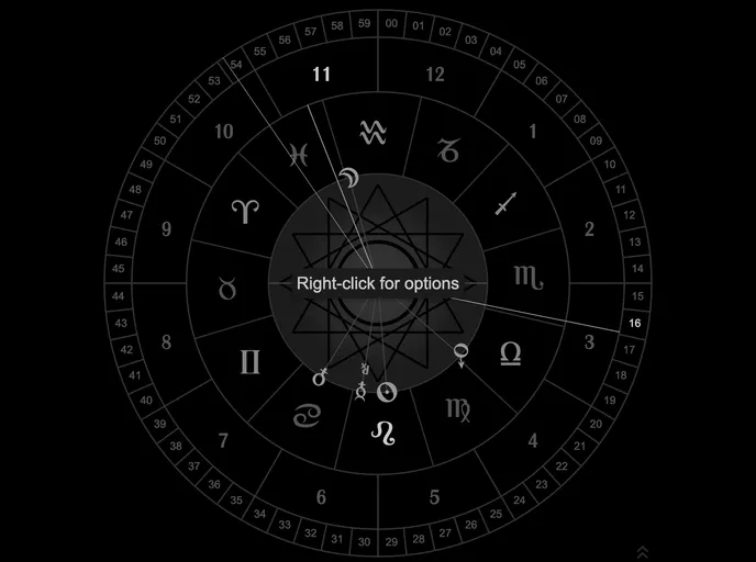 screenshot of AstrologyClock