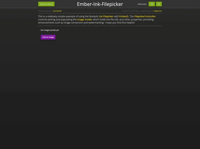 screenshot of Ember Ink Filepicker