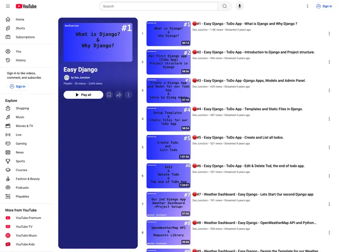 screenshot of Easy_django