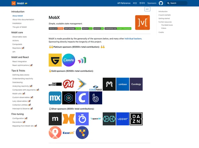 screenshot of Mobx React Boilerplate