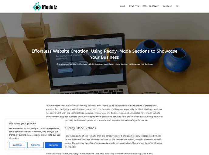 screenshot of Modulz Original Design System Archive