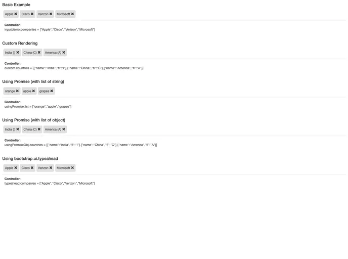 screenshot of Angular Chips