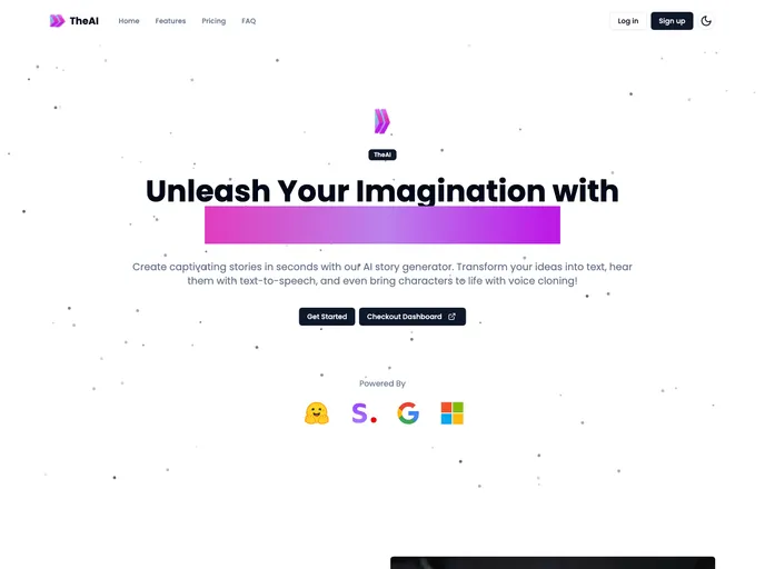 screenshot of AI APP Template