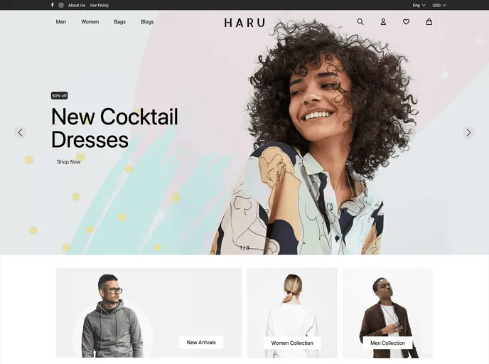 screenshot of Next Ecommerce