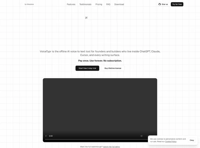 Voicetypr screenshot