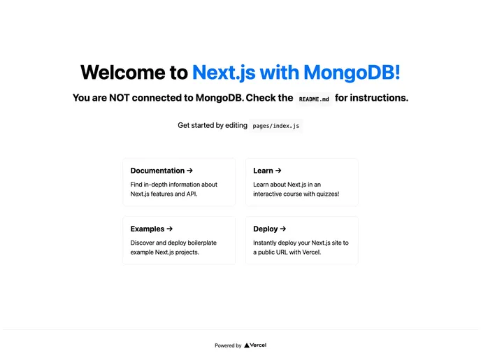 Nextjs With Mongodb