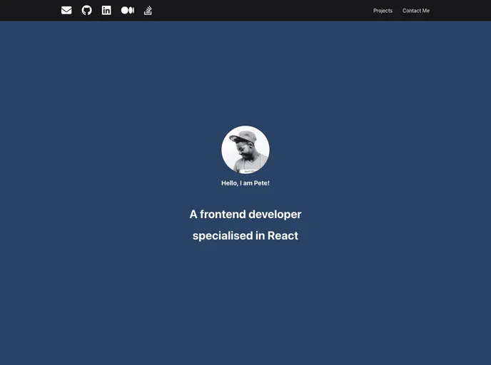screenshot of Advance React Porfolio