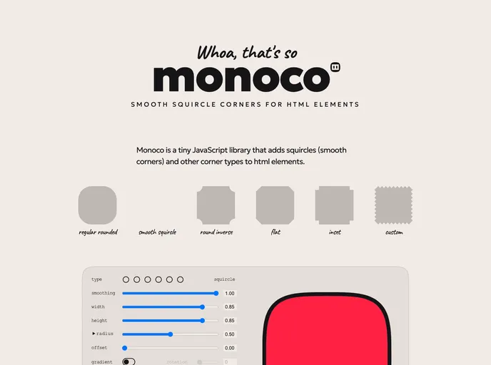 Monoco Svelte screenshot