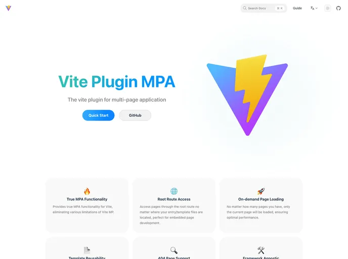 screenshot of Vite Plugin Mpa