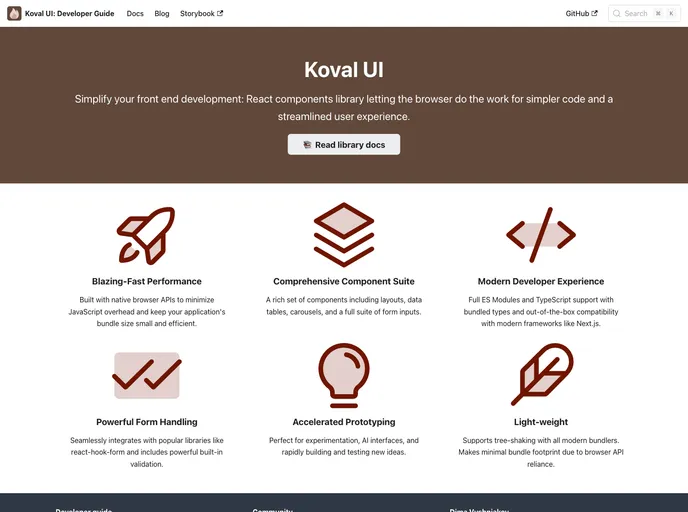 Koval UI screenshot