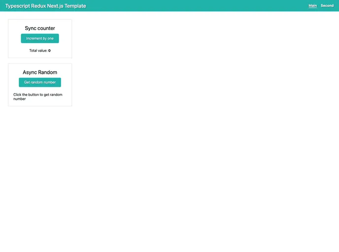 Ts Redux Next screenshot