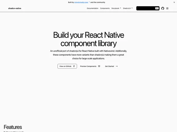Shadcn Native screenshot