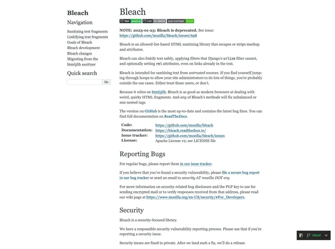 screenshot of Bleach