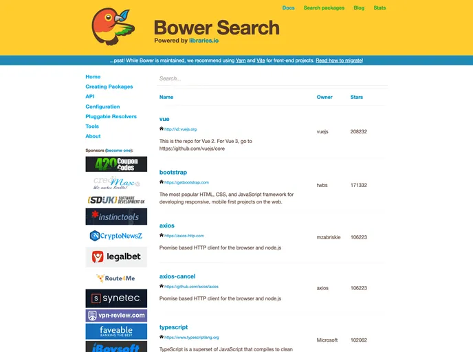 screenshot of Meteor Bower