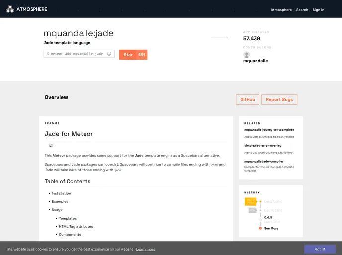 screenshot of Meteor Jade