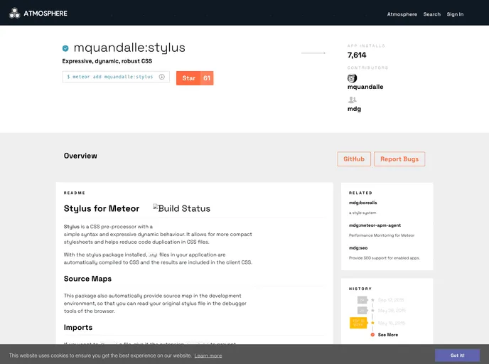 screenshot of Meteor Stylus